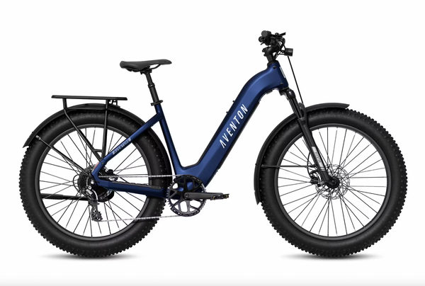 Aventon Aventure 3 Fat Bike Step-Through Ebike Cobalt Blue