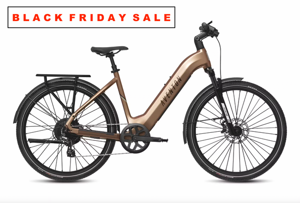 Aventon Level 3 Step Through Commuter Ebike - Sandstone