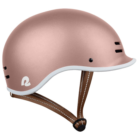 Retrospec Remi Helmet Rose Gold Metal