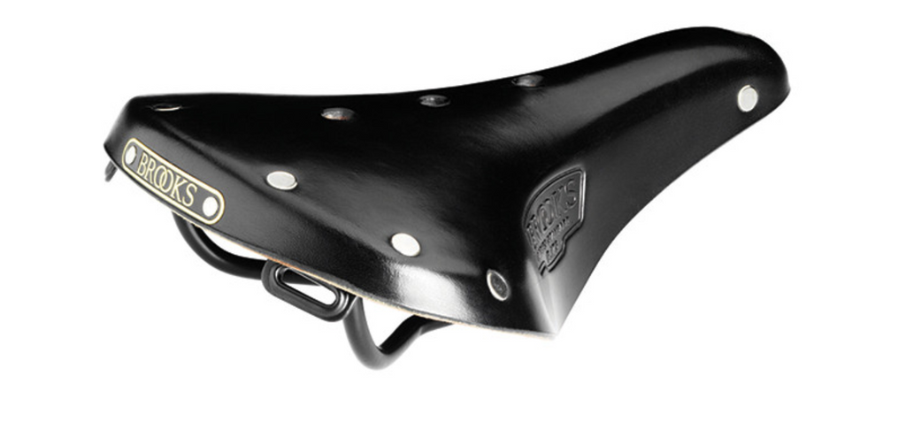 Leather brooks saddle top
