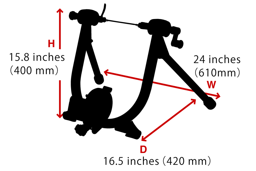 Minoura MagRide 60D Home Trainer White Pine Bicycle Co